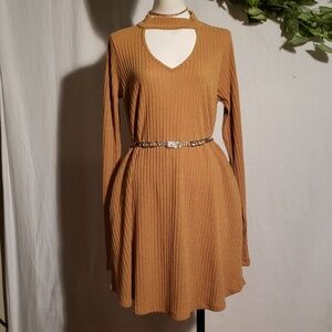 Mts yellow mustard dress with pockets